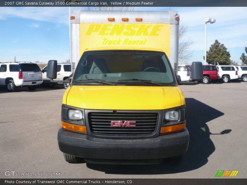 Yellow / Medium Pewter 2007 GMC Savana Cutaway 3500 Commercial Cargo Van
