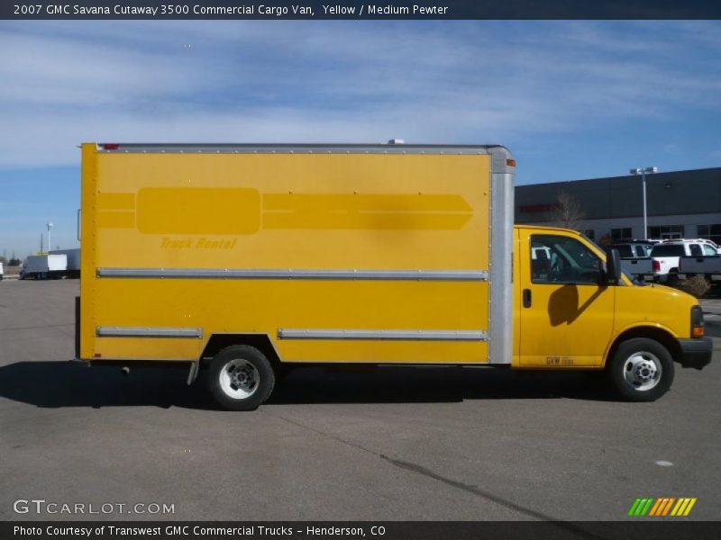 Yellow / Medium Pewter 2007 GMC Savana Cutaway 3500 Commercial Cargo Van