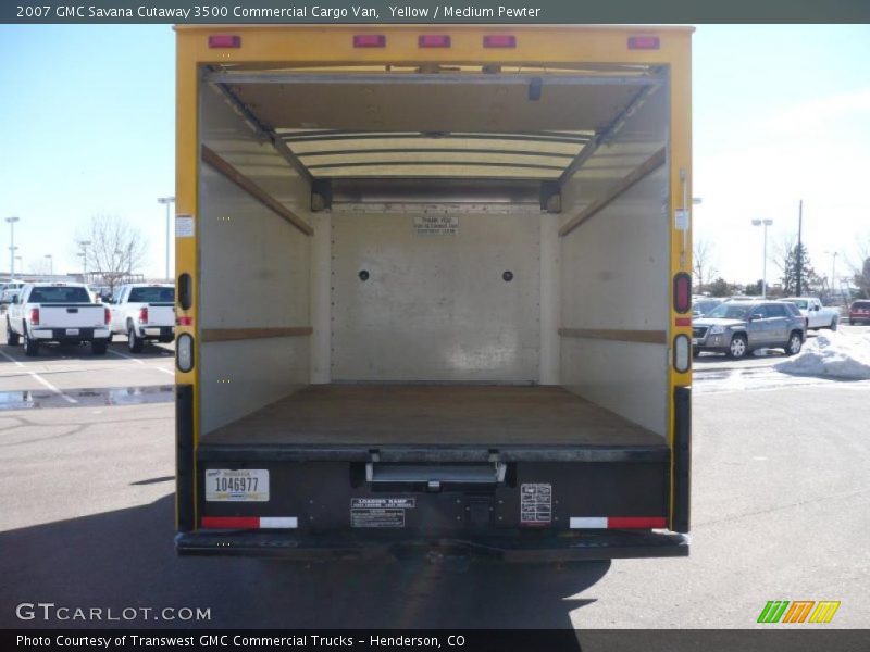 Yellow / Medium Pewter 2007 GMC Savana Cutaway 3500 Commercial Cargo Van