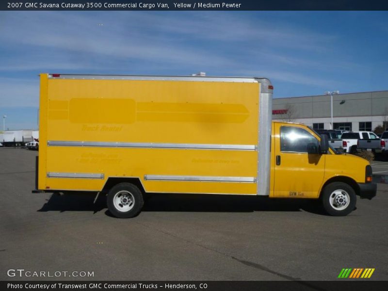 Yellow / Medium Pewter 2007 GMC Savana Cutaway 3500 Commercial Cargo Van
