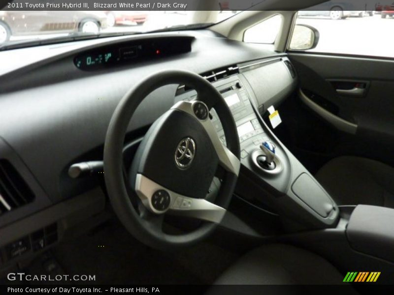 Blizzard White Pearl / Dark Gray 2011 Toyota Prius Hybrid III