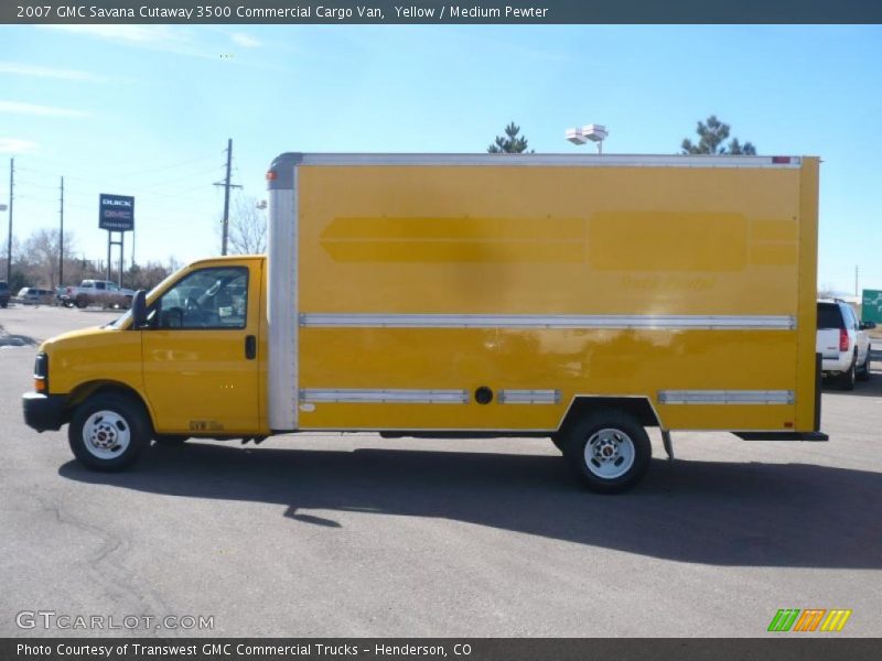 Yellow / Medium Pewter 2007 GMC Savana Cutaway 3500 Commercial Cargo Van