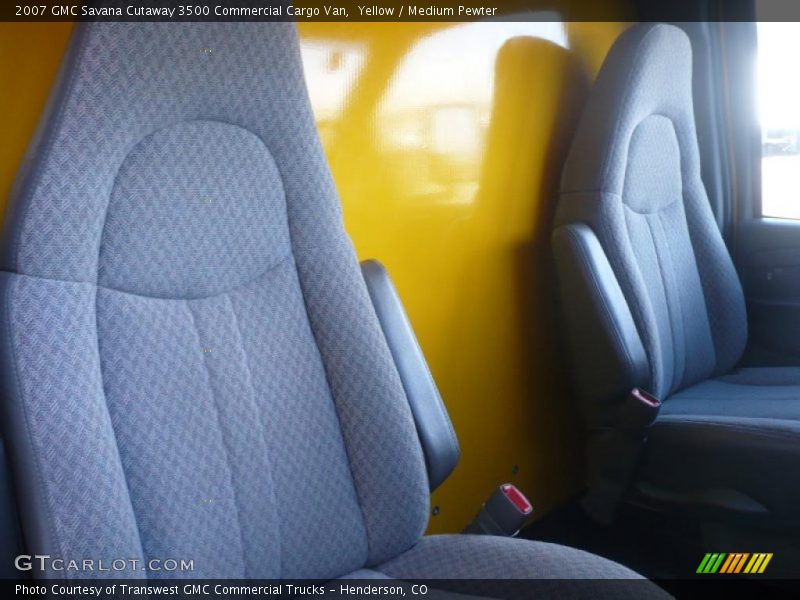 Yellow / Medium Pewter 2007 GMC Savana Cutaway 3500 Commercial Cargo Van