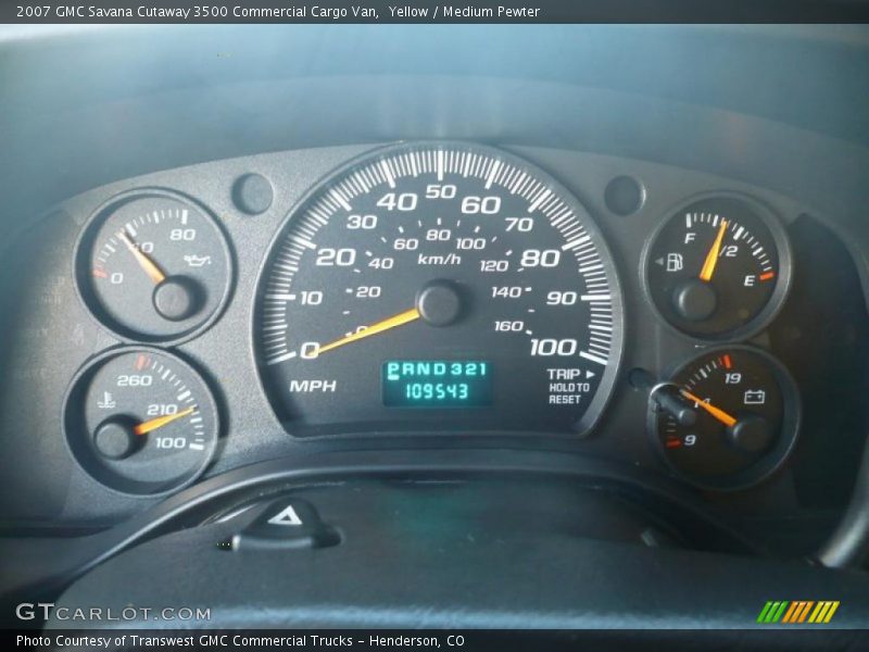 Yellow / Medium Pewter 2007 GMC Savana Cutaway 3500 Commercial Cargo Van