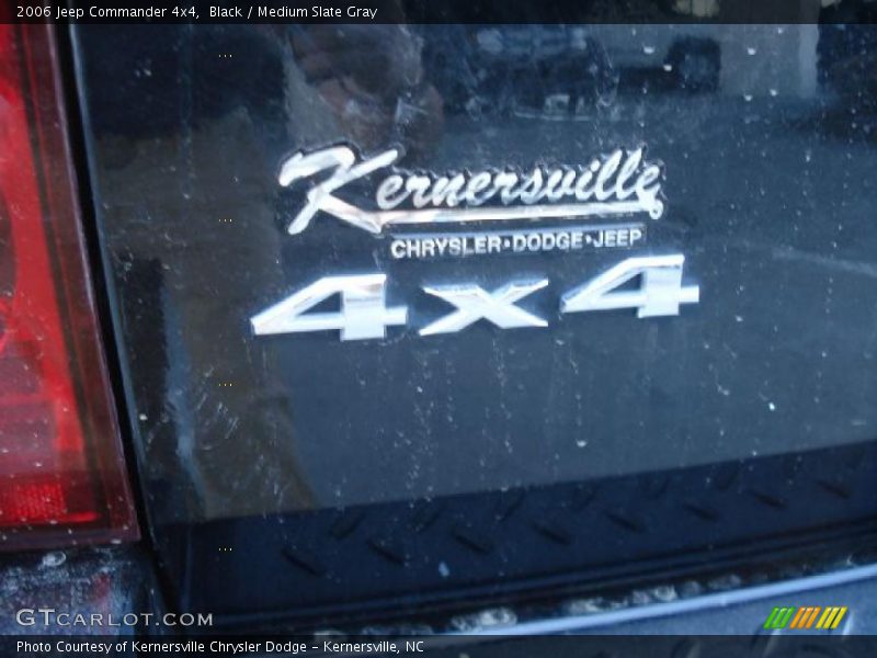 Black / Medium Slate Gray 2006 Jeep Commander 4x4