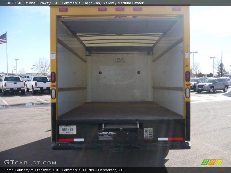 Yellow / Medium Pewter 2007 GMC Savana Cutaway 3500 Commercial Cargo Van