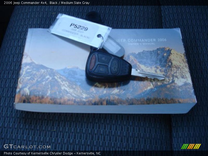 Black / Medium Slate Gray 2006 Jeep Commander 4x4