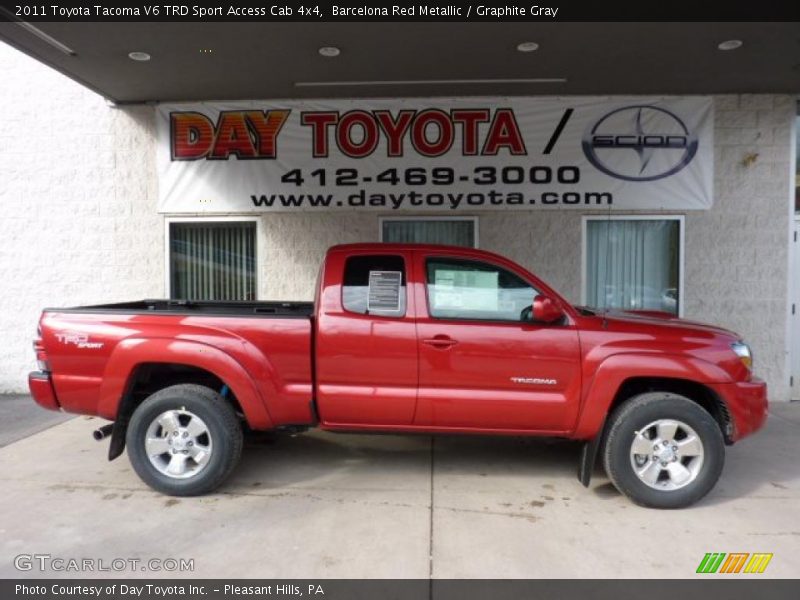 Barcelona Red Metallic / Graphite Gray 2011 Toyota Tacoma V6 TRD Sport Access Cab 4x4