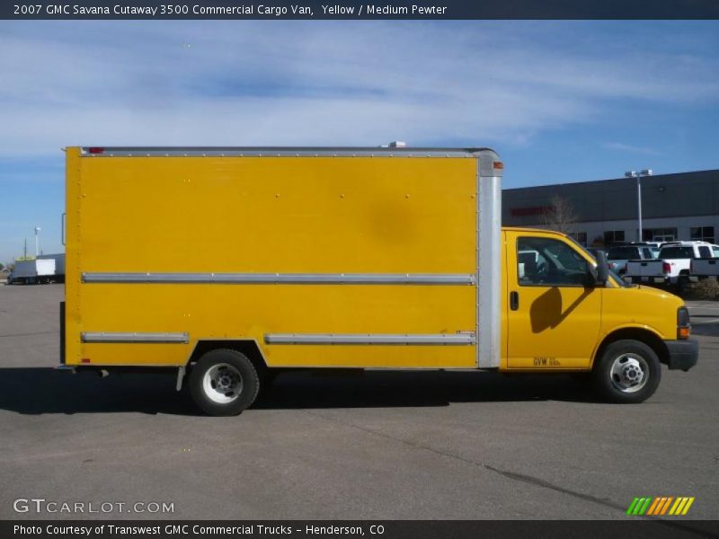 Yellow / Medium Pewter 2007 GMC Savana Cutaway 3500 Commercial Cargo Van