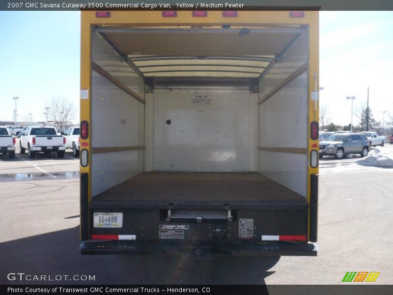 Yellow / Medium Pewter 2007 GMC Savana Cutaway 3500 Commercial Cargo Van