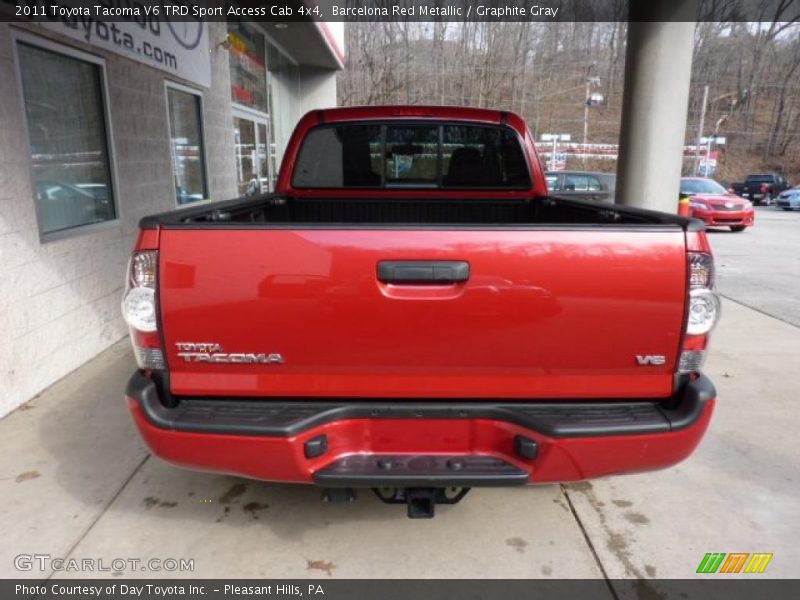 Barcelona Red Metallic / Graphite Gray 2011 Toyota Tacoma V6 TRD Sport Access Cab 4x4