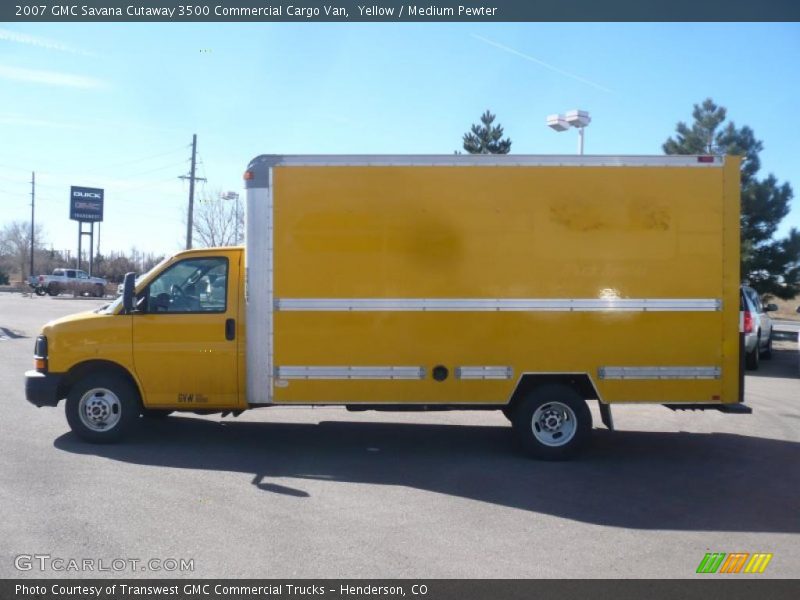 Yellow / Medium Pewter 2007 GMC Savana Cutaway 3500 Commercial Cargo Van