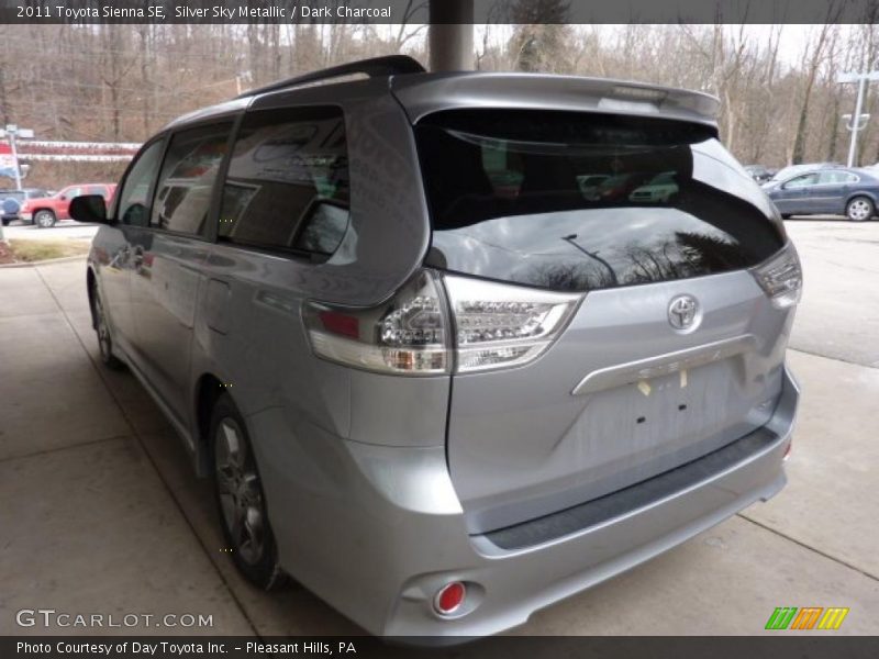 Silver Sky Metallic / Dark Charcoal 2011 Toyota Sienna SE