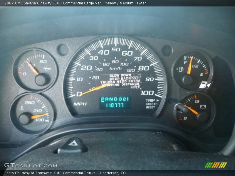 Yellow / Medium Pewter 2007 GMC Savana Cutaway 3500 Commercial Cargo Van