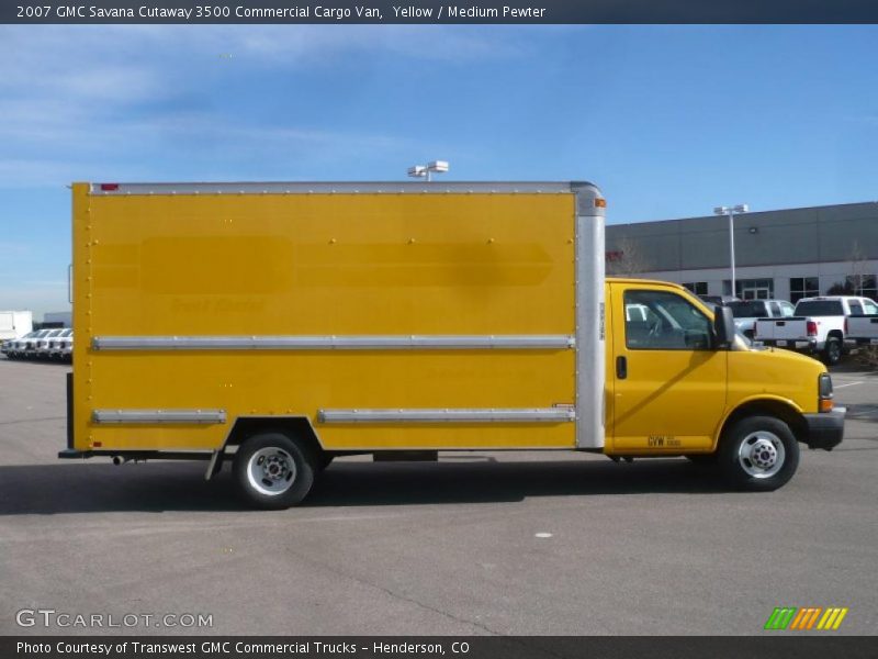 Yellow / Medium Pewter 2007 GMC Savana Cutaway 3500 Commercial Cargo Van