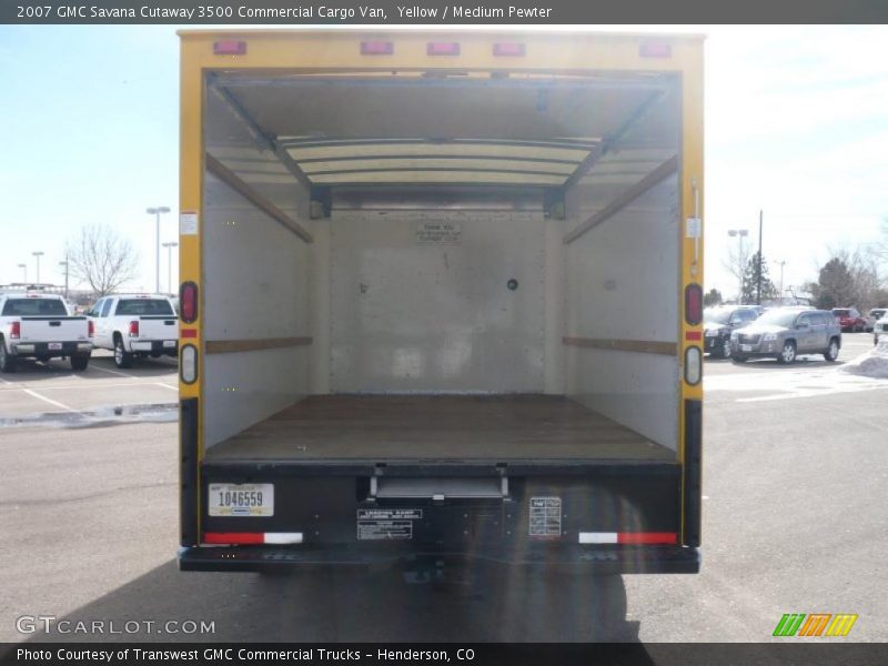 Yellow / Medium Pewter 2007 GMC Savana Cutaway 3500 Commercial Cargo Van