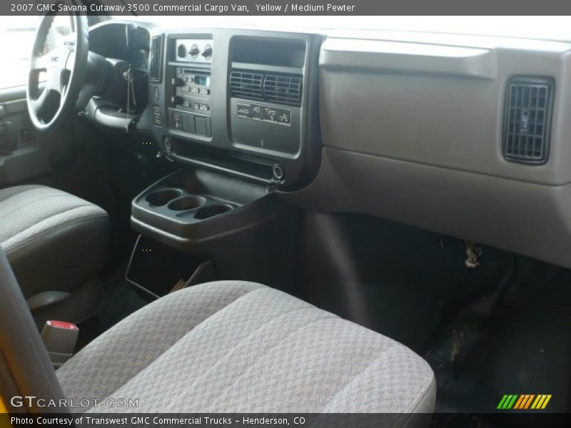 Yellow / Medium Pewter 2007 GMC Savana Cutaway 3500 Commercial Cargo Van