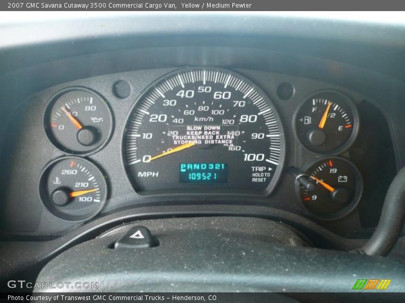 Yellow / Medium Pewter 2007 GMC Savana Cutaway 3500 Commercial Cargo Van