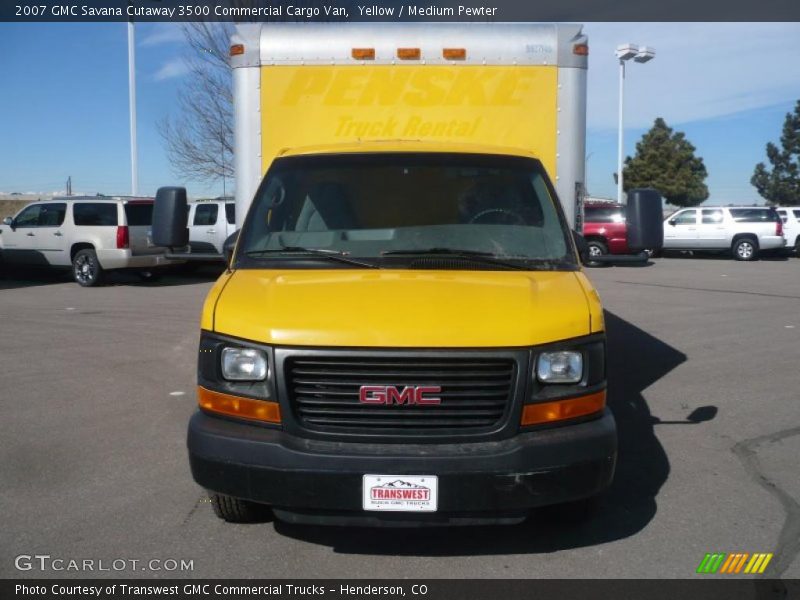 Yellow / Medium Pewter 2007 GMC Savana Cutaway 3500 Commercial Cargo Van