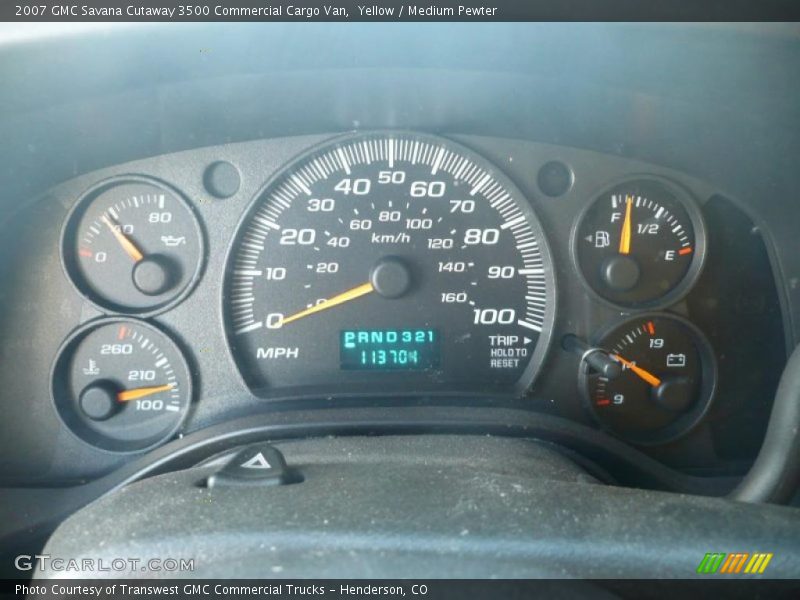 Yellow / Medium Pewter 2007 GMC Savana Cutaway 3500 Commercial Cargo Van