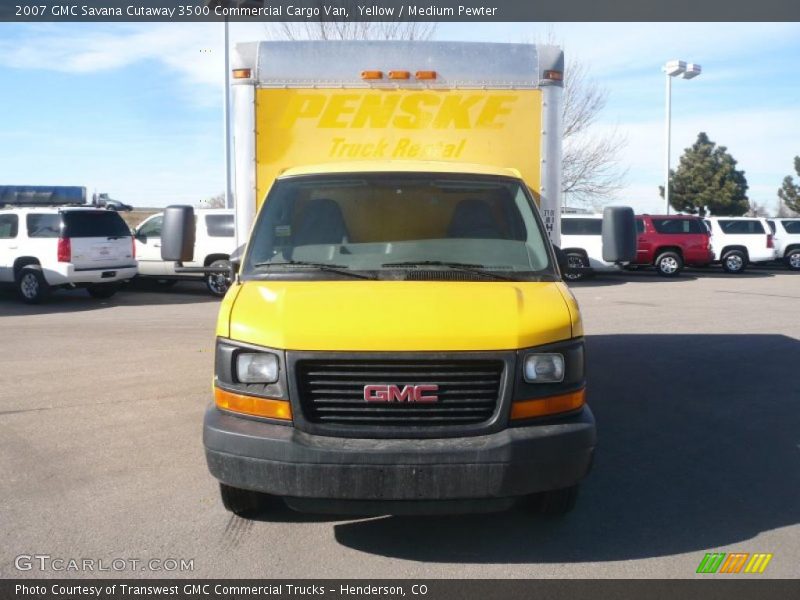 Yellow / Medium Pewter 2007 GMC Savana Cutaway 3500 Commercial Cargo Van