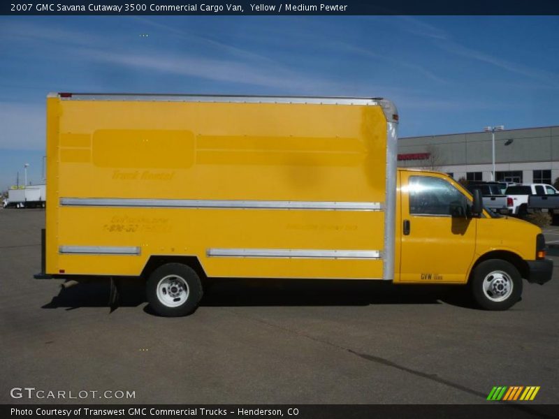 Yellow / Medium Pewter 2007 GMC Savana Cutaway 3500 Commercial Cargo Van