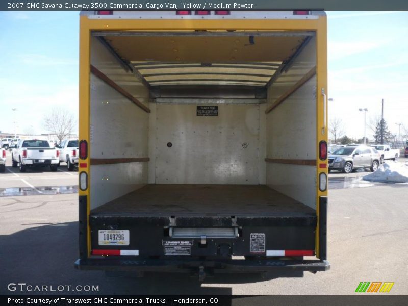 Yellow / Medium Pewter 2007 GMC Savana Cutaway 3500 Commercial Cargo Van