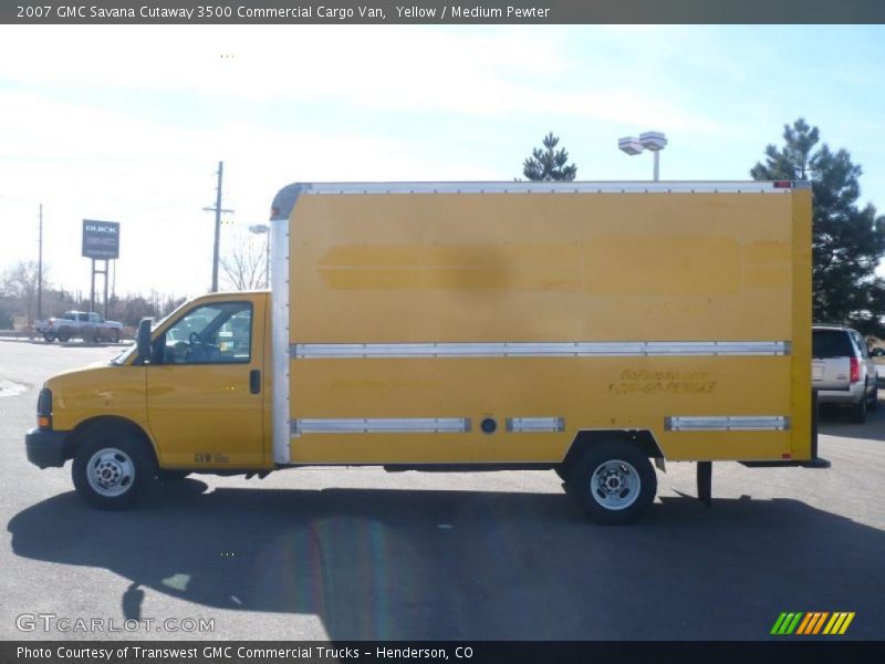 Yellow / Medium Pewter 2007 GMC Savana Cutaway 3500 Commercial Cargo Van