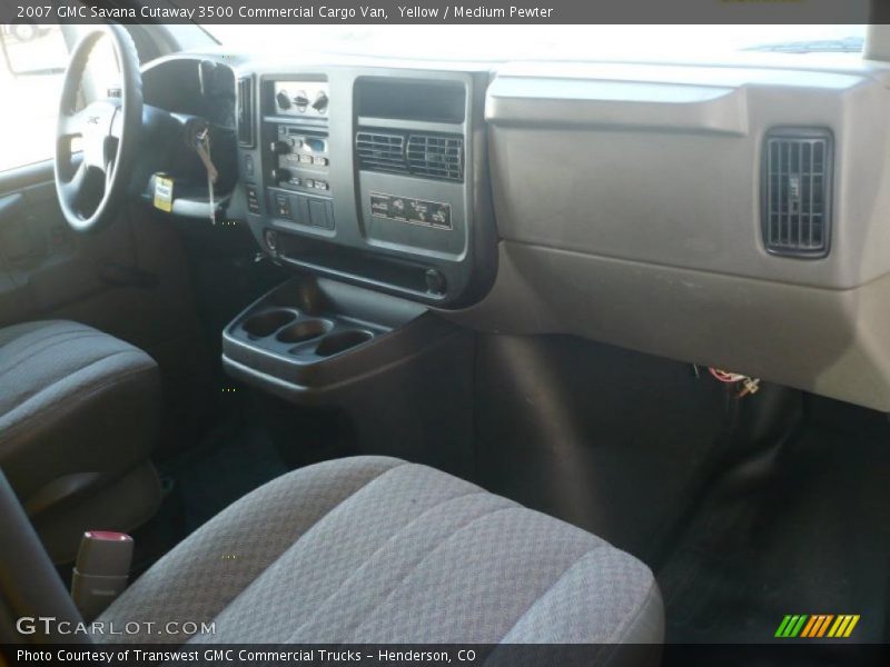 Yellow / Medium Pewter 2007 GMC Savana Cutaway 3500 Commercial Cargo Van