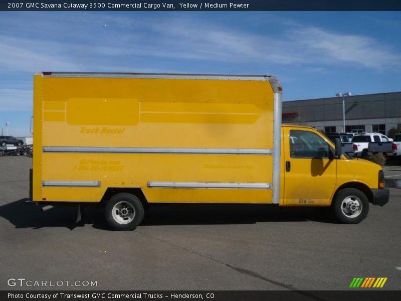 Yellow / Medium Pewter 2007 GMC Savana Cutaway 3500 Commercial Cargo Van
