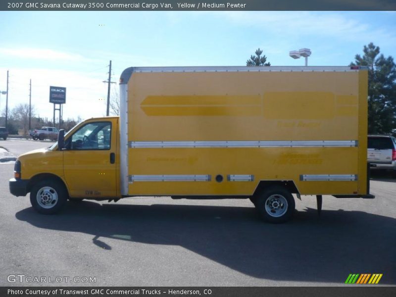 Yellow / Medium Pewter 2007 GMC Savana Cutaway 3500 Commercial Cargo Van