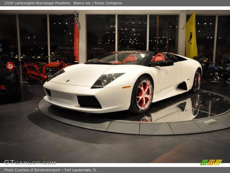 Bianco Isis / Rosso Centaurus 2006 Lamborghini Murcielago Roadster
