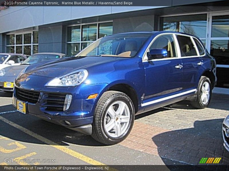 Marine Blue Metallic / Havanna/Sand Beige 2010 Porsche Cayenne Tiptronic