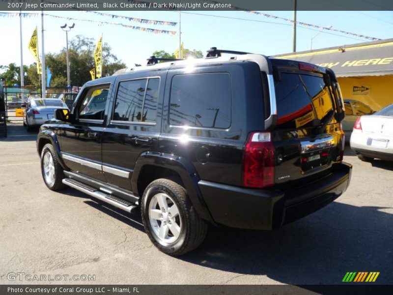 Black Clearcoat / Dark Khaki/Light Graystone 2007 Jeep Commander Limited