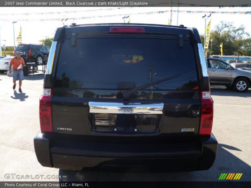 Black Clearcoat / Dark Khaki/Light Graystone 2007 Jeep Commander Limited