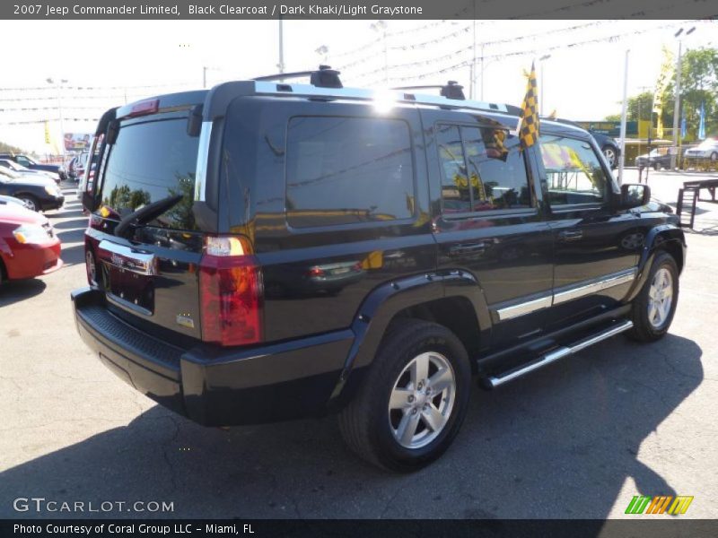 Black Clearcoat / Dark Khaki/Light Graystone 2007 Jeep Commander Limited
