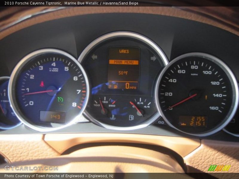 Marine Blue Metallic / Havanna/Sand Beige 2010 Porsche Cayenne Tiptronic