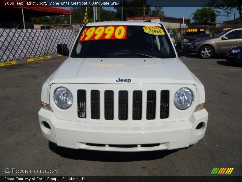 Stone White Clearcoat / Dark Slate Gray 2008 Jeep Patriot Sport