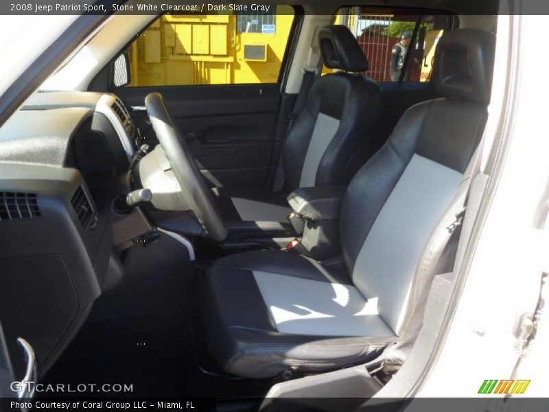 Stone White Clearcoat / Dark Slate Gray 2008 Jeep Patriot Sport