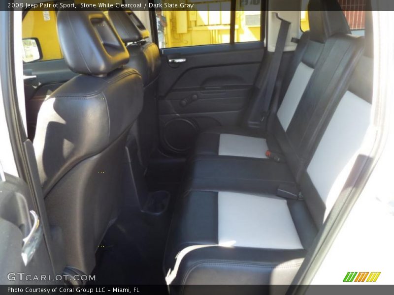 Stone White Clearcoat / Dark Slate Gray 2008 Jeep Patriot Sport