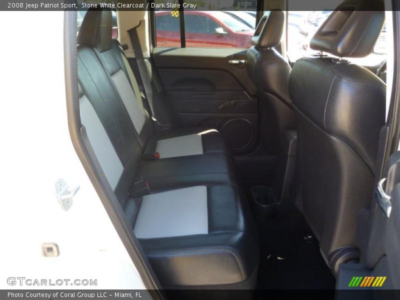 Stone White Clearcoat / Dark Slate Gray 2008 Jeep Patriot Sport
