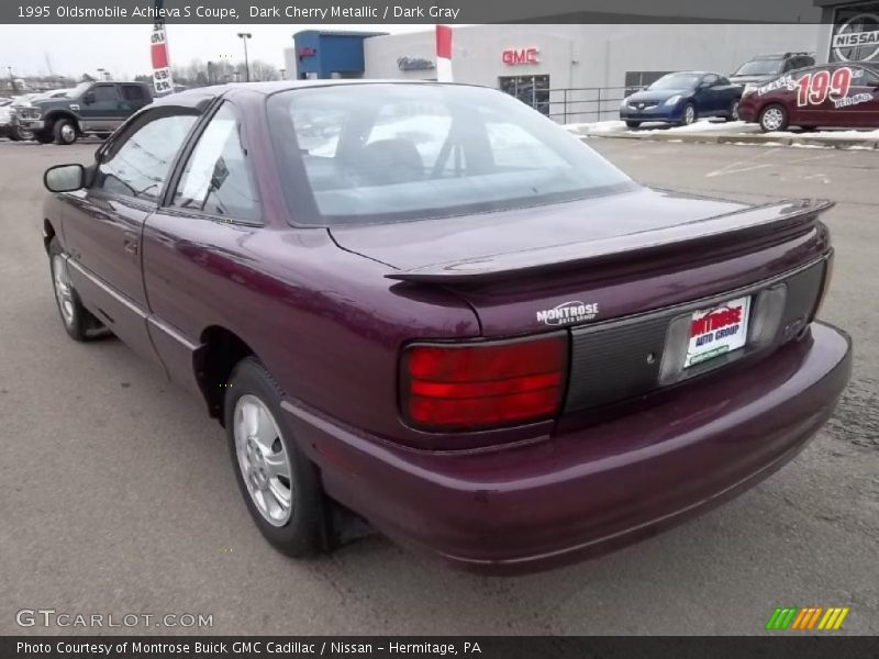 Dark Cherry Metallic / Dark Gray 1995 Oldsmobile Achieva S Coupe