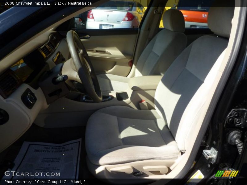 Black / Neutral Beige 2008 Chevrolet Impala LS