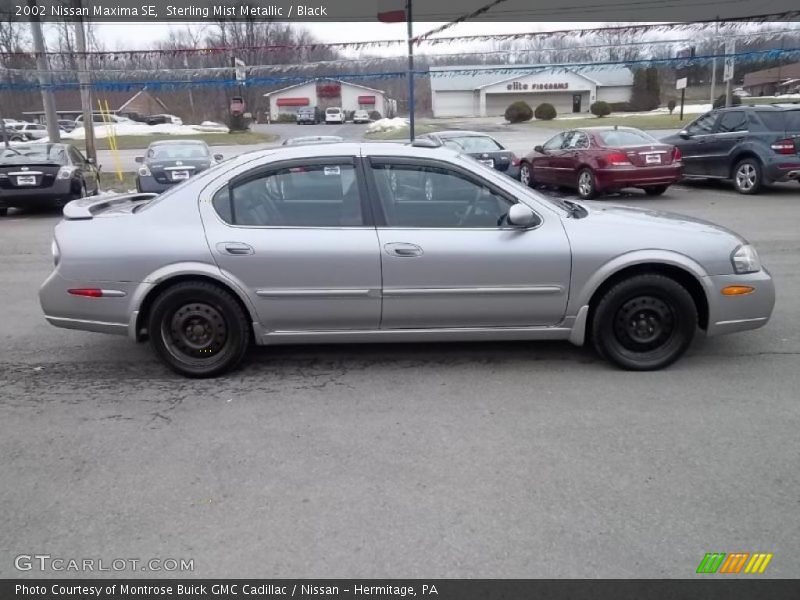 Sterling Mist Metallic / Black 2002 Nissan Maxima SE