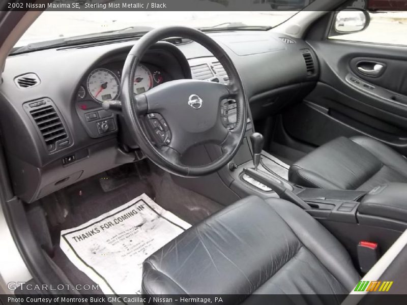 Sterling Mist Metallic / Black 2002 Nissan Maxima SE