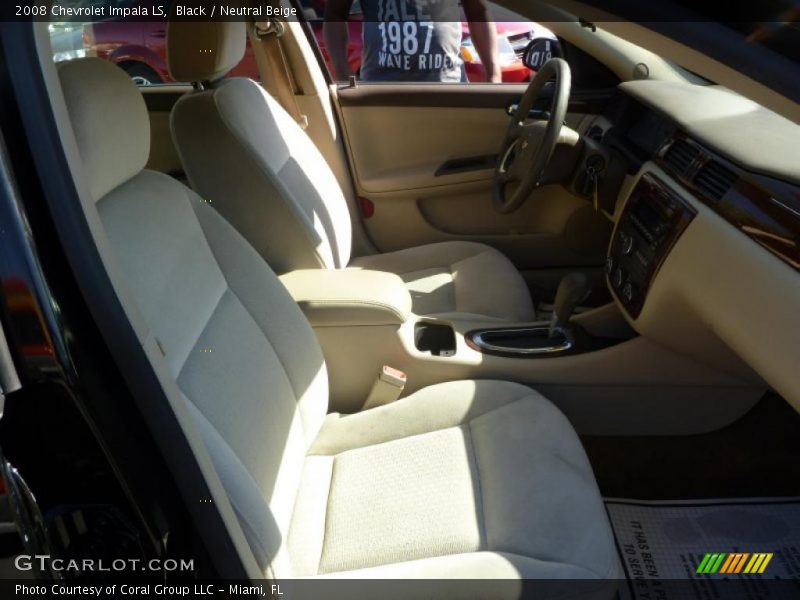 Black / Neutral Beige 2008 Chevrolet Impala LS