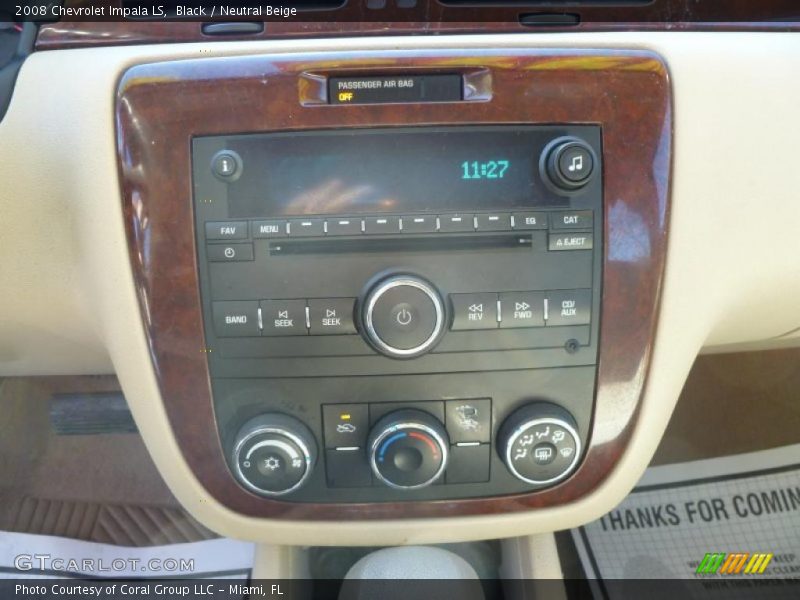 Black / Neutral Beige 2008 Chevrolet Impala LS