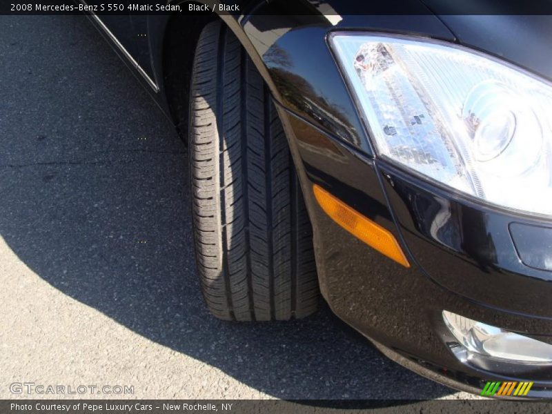 Black / Black 2008 Mercedes-Benz S 550 4Matic Sedan