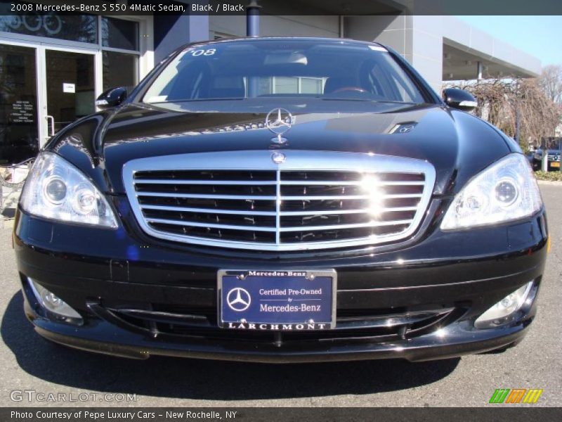 Black / Black 2008 Mercedes-Benz S 550 4Matic Sedan