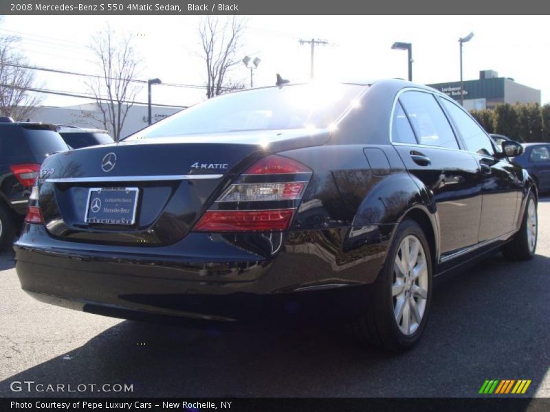 Black / Black 2008 Mercedes-Benz S 550 4Matic Sedan